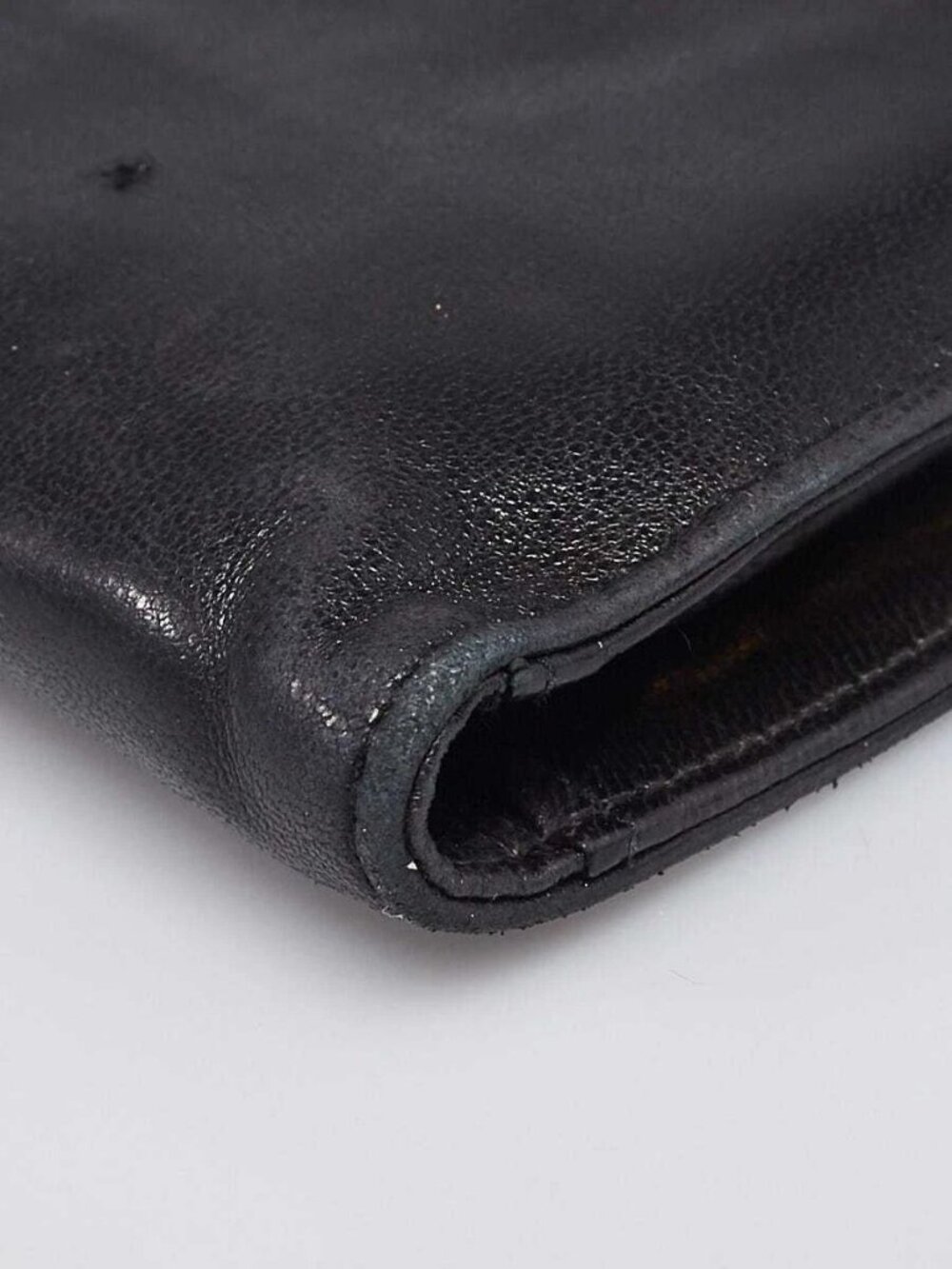 Chanel Black Lambskin Leather CC French Purse Wallet - Picture 4 of 6